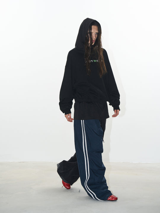 BLIND NO PLAN Layered Design Printed Hoodie | Face 3 Face