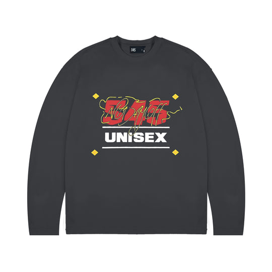 S45 Basic Letter Logo Printed Long-Sleeve Tee | Face 3 Face