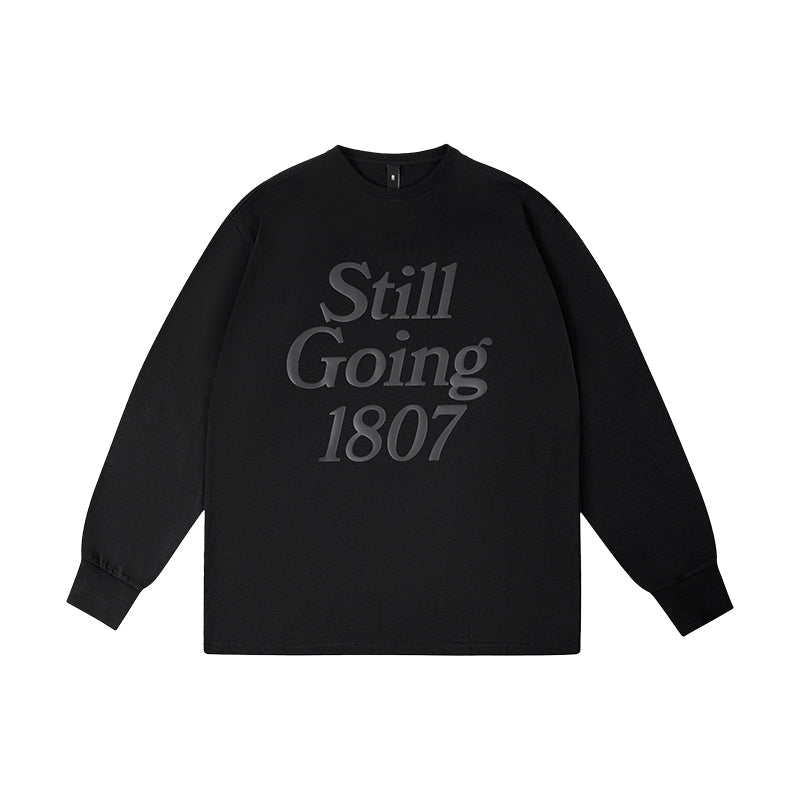 1807 Still Going Foam Print Long Sleeve Tee | Face 3 Face