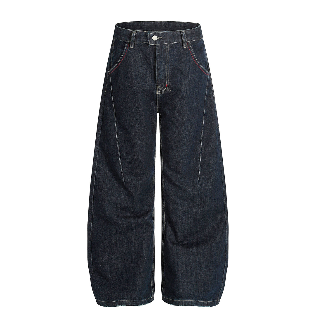 F3F Select Line Stitch Design Baggy Jeans | Face 3 Face