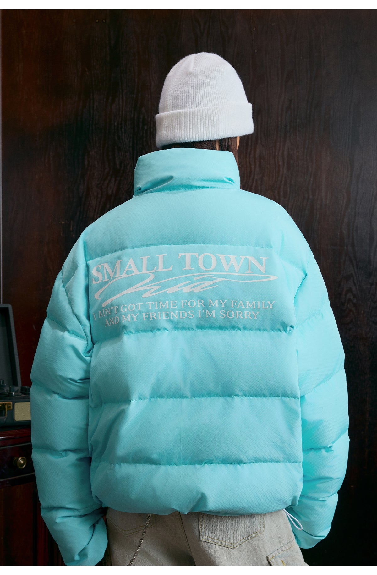 Small Town Kid Honeycomb Woven Fabrics Down Jacket | Face 3 Face