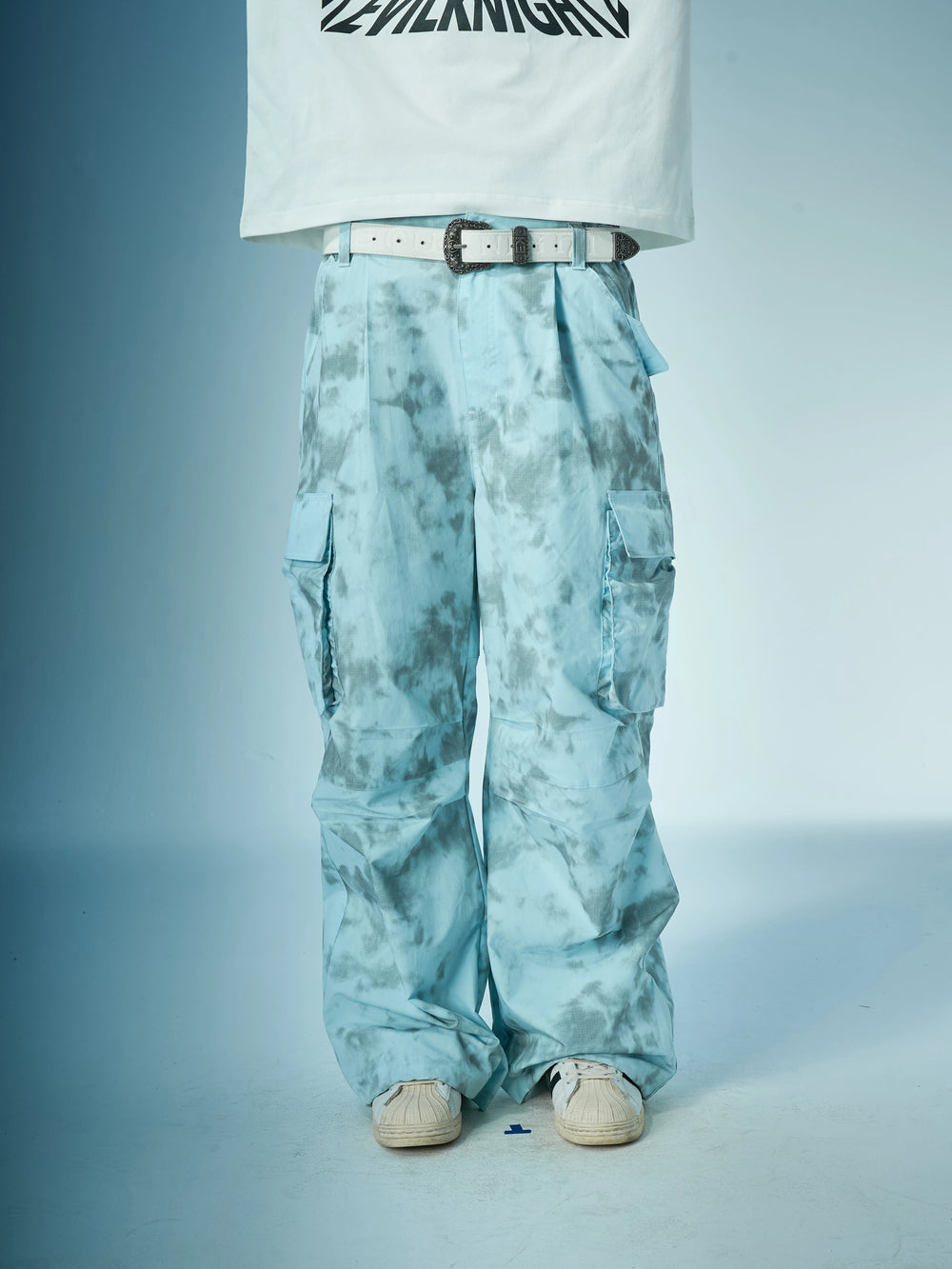 EVILKNIGHT(EK) Tie-Dye 3D Pocket Work Cargo Pants | Face 3 Face