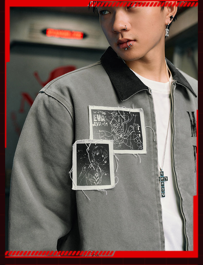 MEDM x EVA Unit-01, Unit-02 Washed Detroit Jacket | Face 3 Face