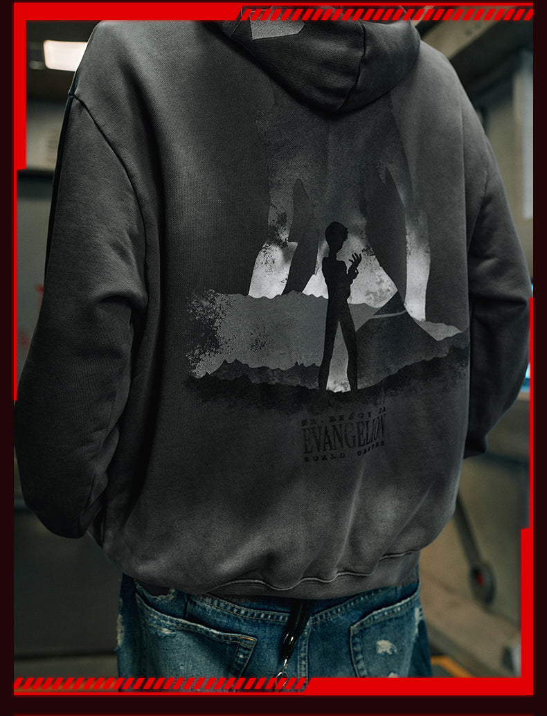 MEDM x EVA Evangelion Washed Zip-Up Hoodie | Face 3 Face