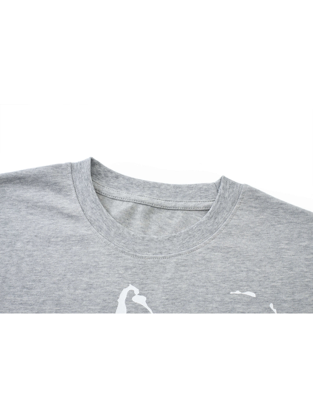 EVILKNIGHT(EK) Flocked Slogan Print Ink Splatter Short Sleeve Tee | Face 3 Face