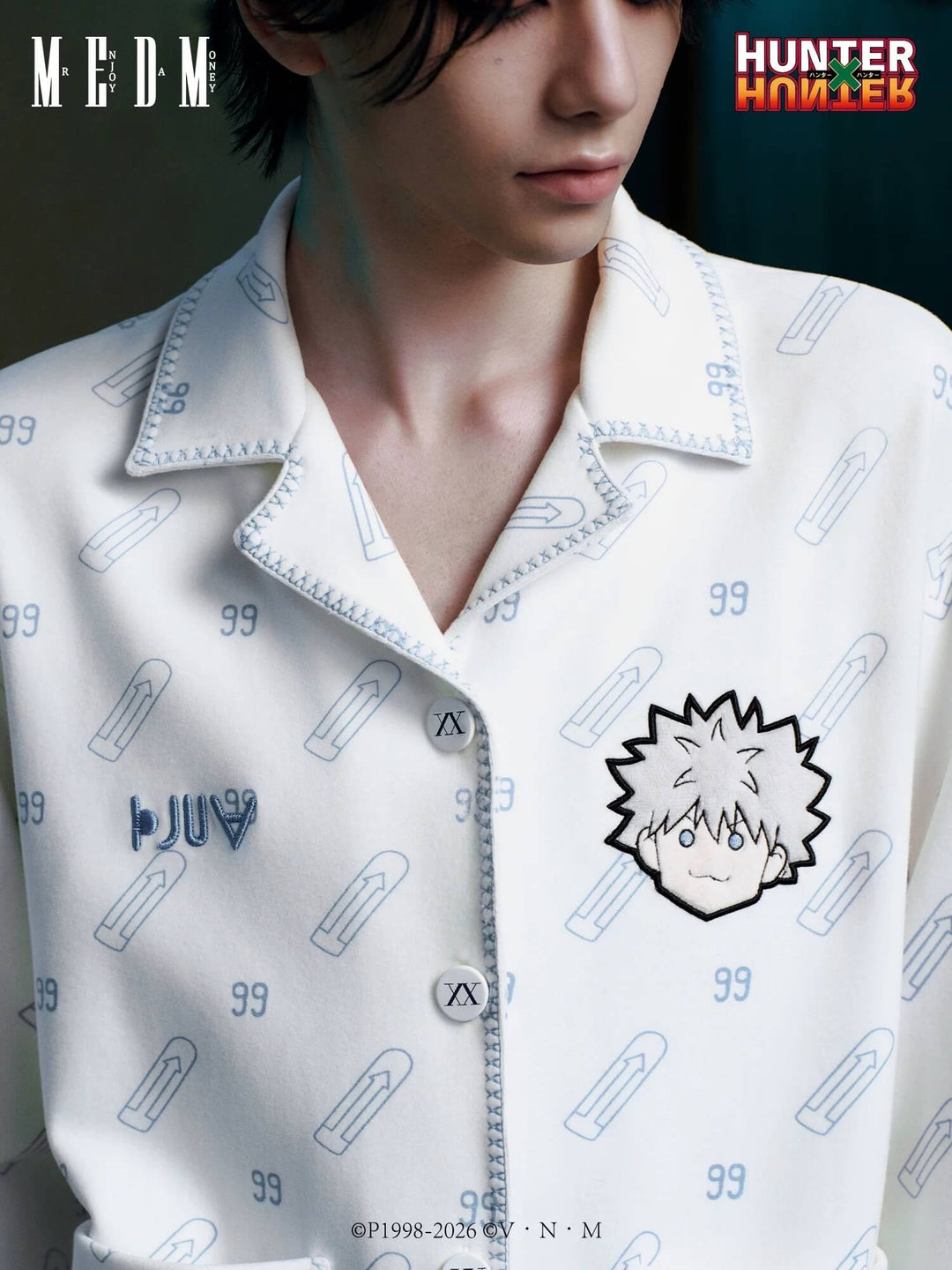 MEDM × HUNTER×HUNTER All Over Character Icon Print Pajama Set | Face 3 Face