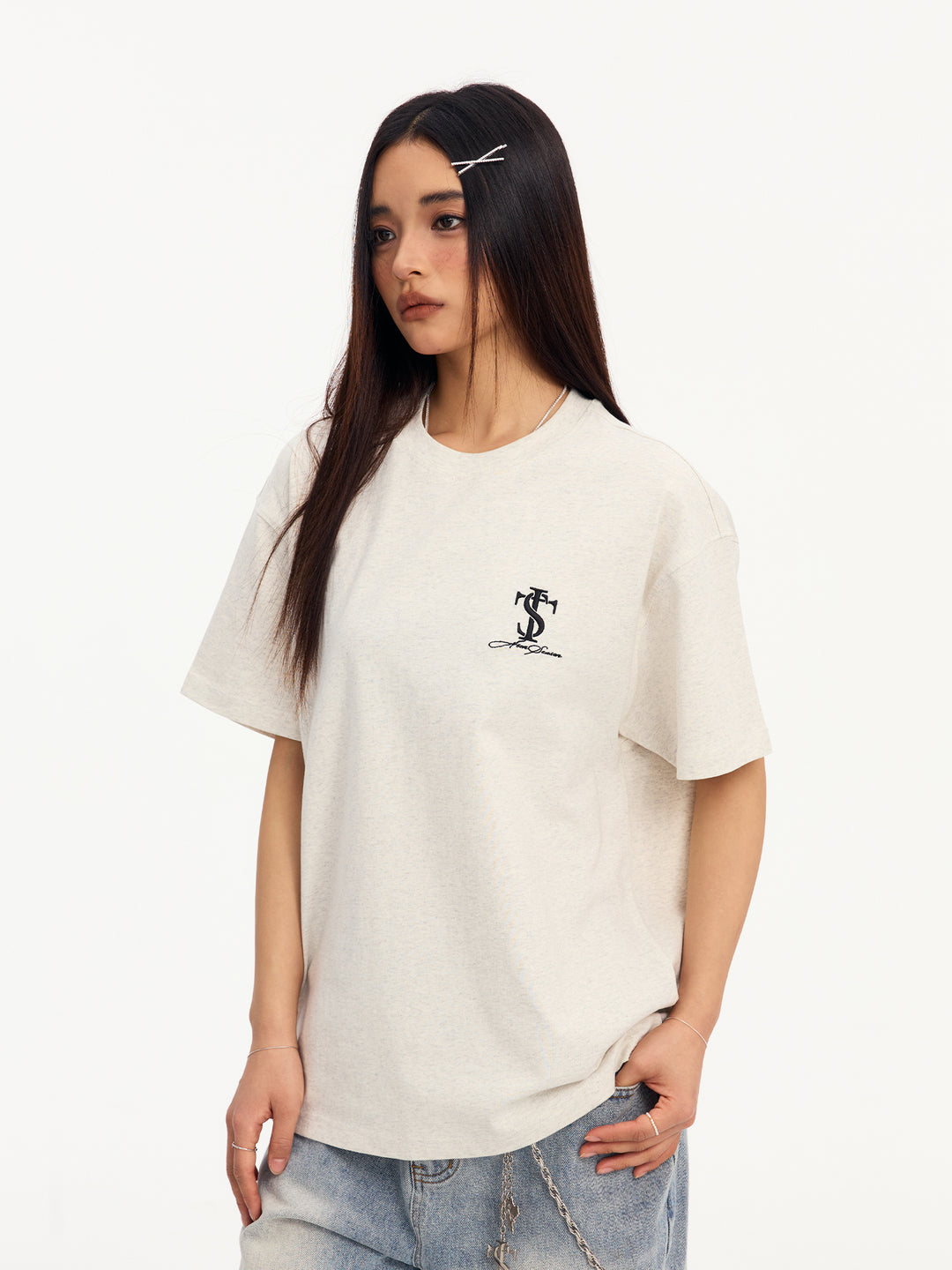 Small Town Kid Classic Logo Embroidered Small Label Tee | Face 3 Face