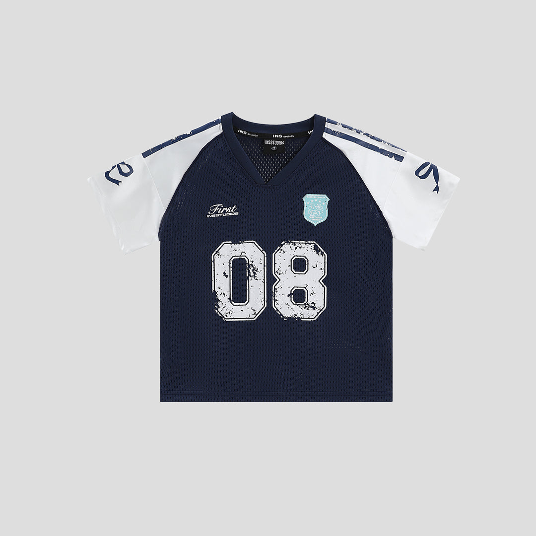 INSstudios Raglan Spliced V-neck Soccer Jersey | Face 3 Face