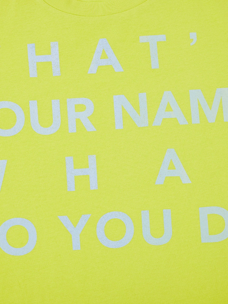 MHARF WHAT'S YOUR NAME Vintage Print Tee | Face 3 Face