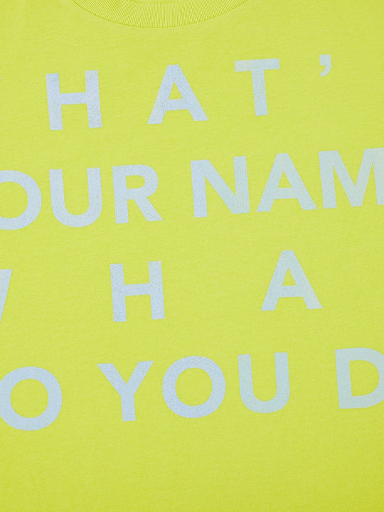 MHARF WHAT'S YOUR NAME Vintage Print Tee | Face 3 Face