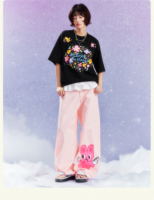 MEDM Graffiti Flower Print Tee | Face 3 Face