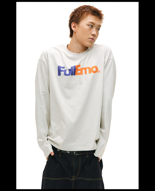 NOVACAM Vintage Playful Logo Long Sleeve Tee | Face 3 Face