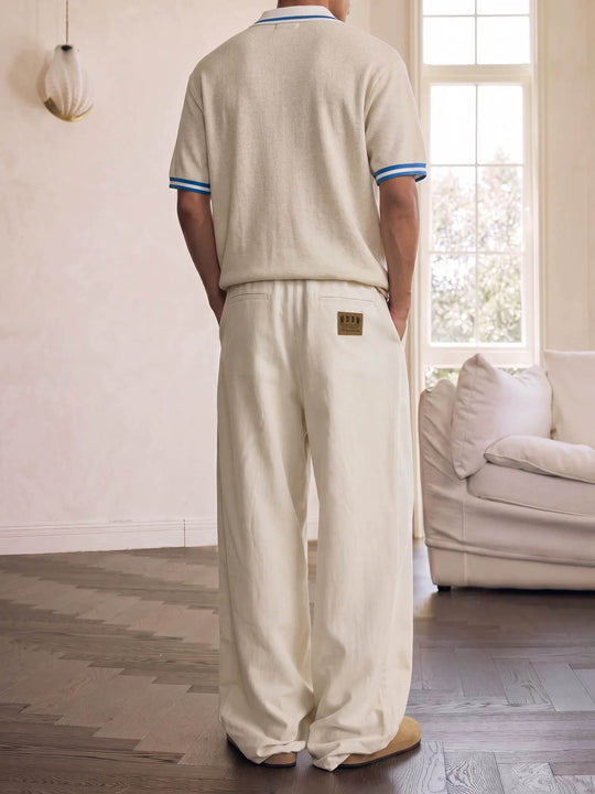 MEDM Linen Double Pleat Suit Pants | Face 3 Face