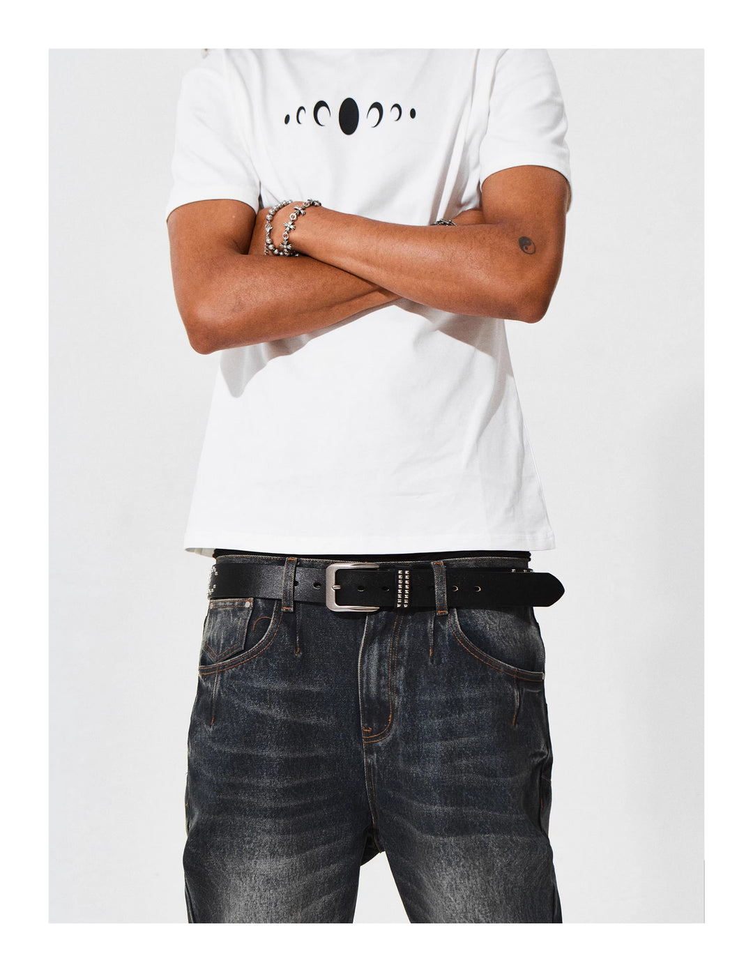 KARMANISTIC Punk Studded Logo Belt | Face 3 Face