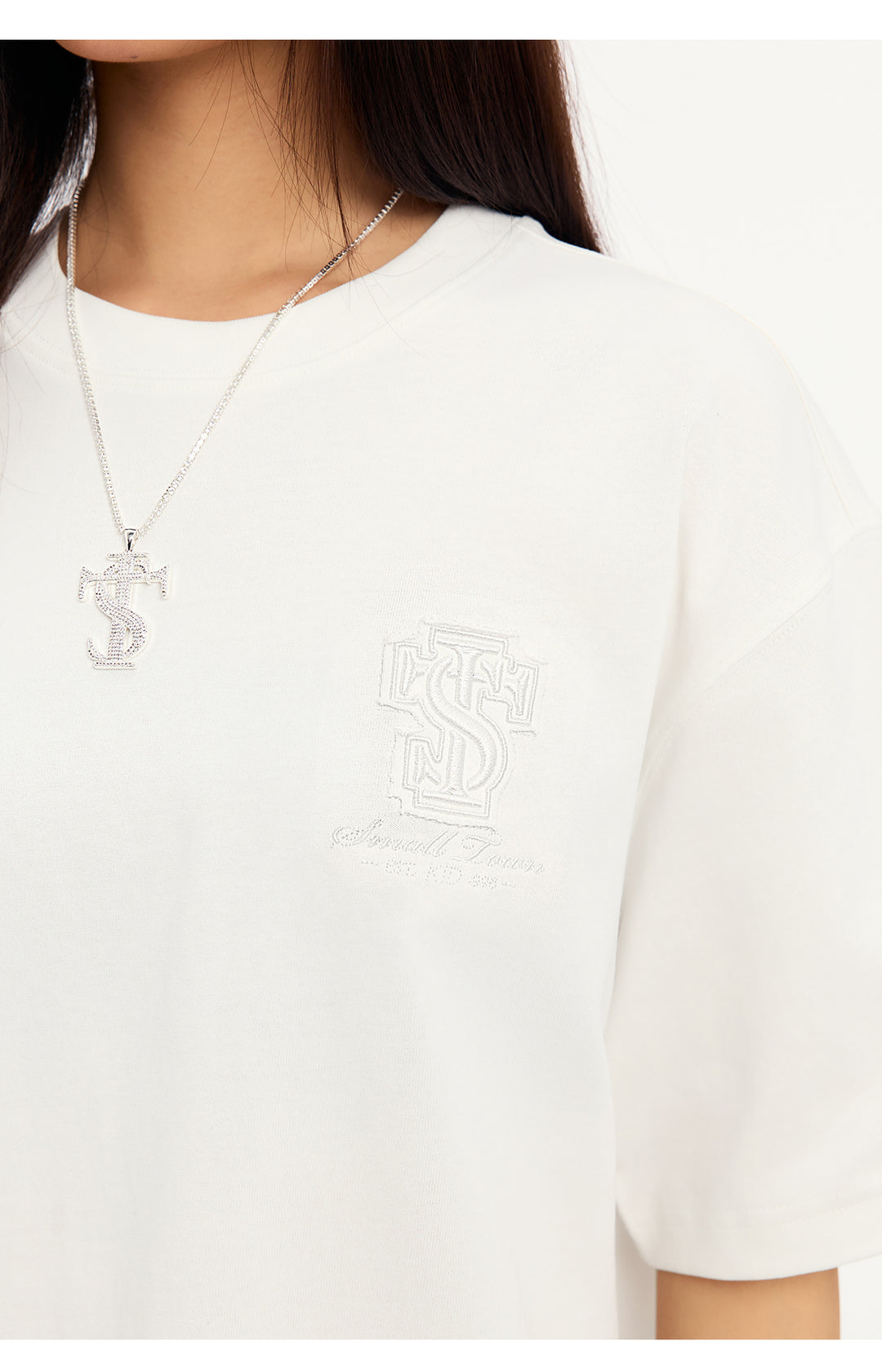 Small Town Kid Round Cross Patch Embroidered Tee | Face 3 Face