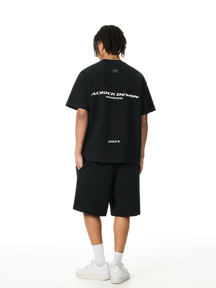 Graphic Tee | Achock Heavyweight Basic Logo Print Tee | Face 3 Face