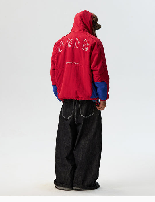 MEDM Reversible Leopard Fur Hooded Track Jacket | Face 3 Face