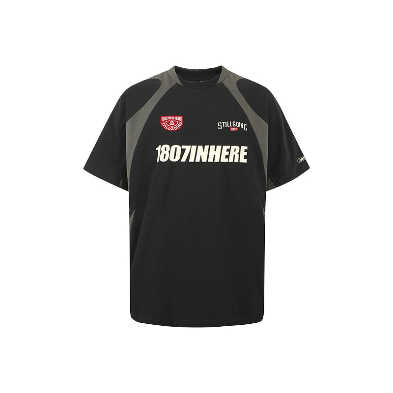 1807 Irregular Patchwork Sports Tee | Face 3 Face