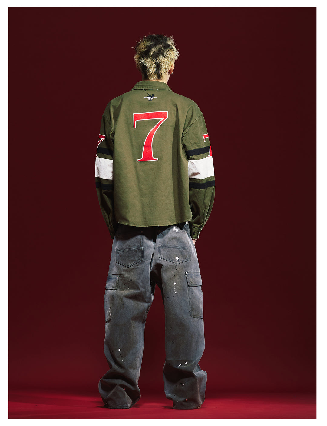 Remedy Washed Ink Splash Baggy Work Cargo Pants | Face 3 Face