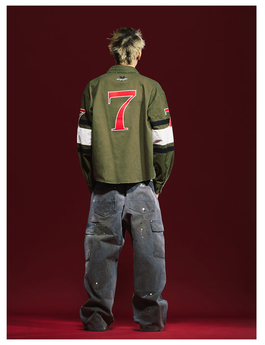 Remedy Washed Ink Splash Baggy Work Cargo Pants | Face 3 Face