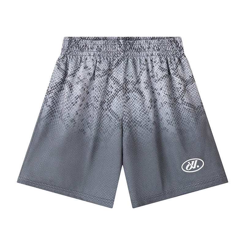 JUST VIBE Gradient Snake Print Mesh Basketball Shorts | Face 3 Face