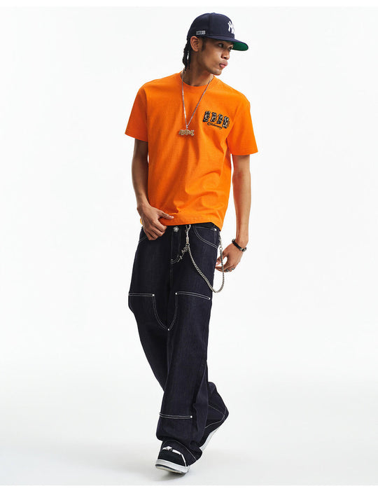 MEDM Small Leopard Logo Patch Long Sleeve Tee | Face 3 Face