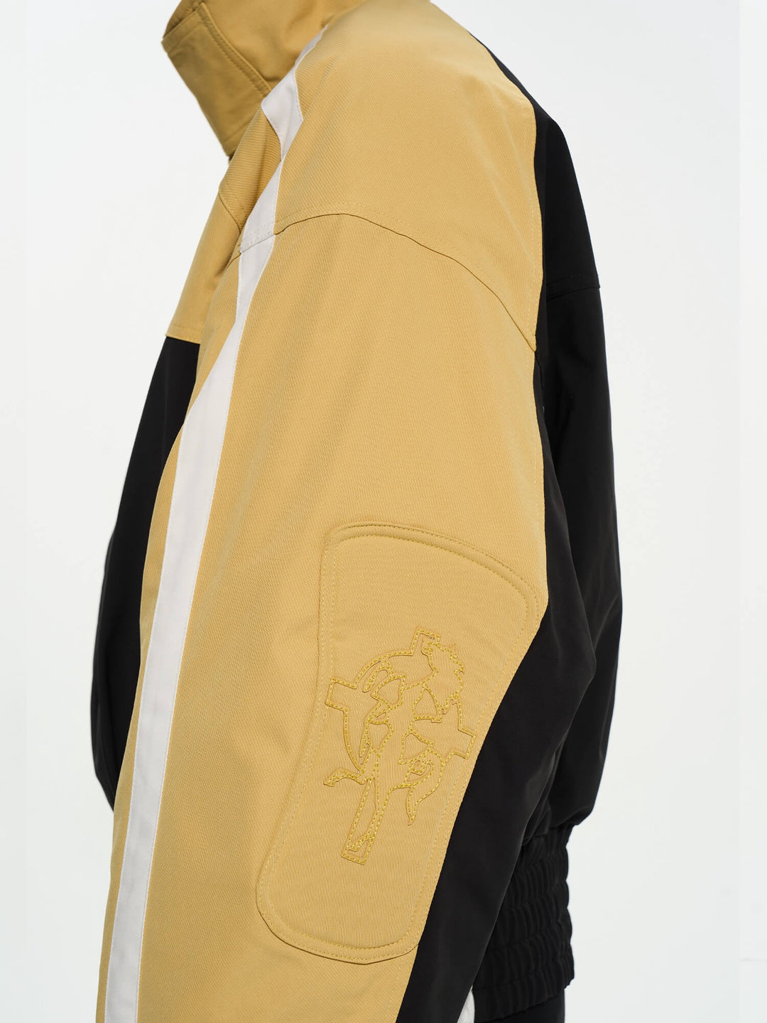 EXITMODE BY BLIND NO PLAN Horse Embroidered Elbow Patch Short Racing Jacket | Face 3 Face
