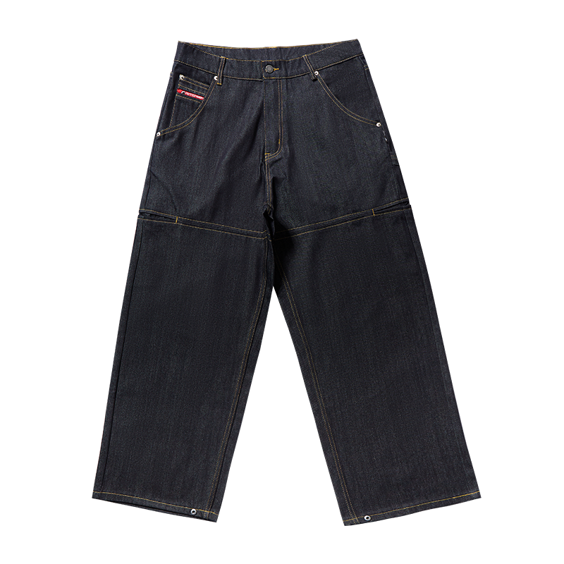 Remedy Stitched Side Pocket Baggy Jeans | Face 3 Face