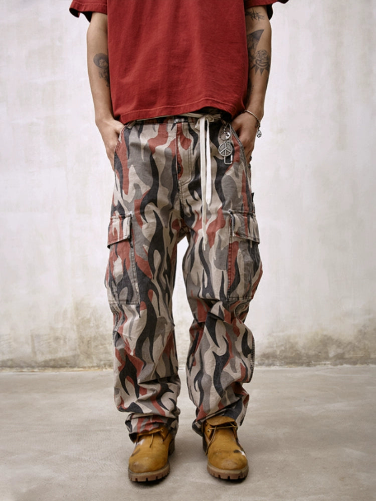 Remedy Flame Camouflage Work Cargo Pants | Face 3 Face