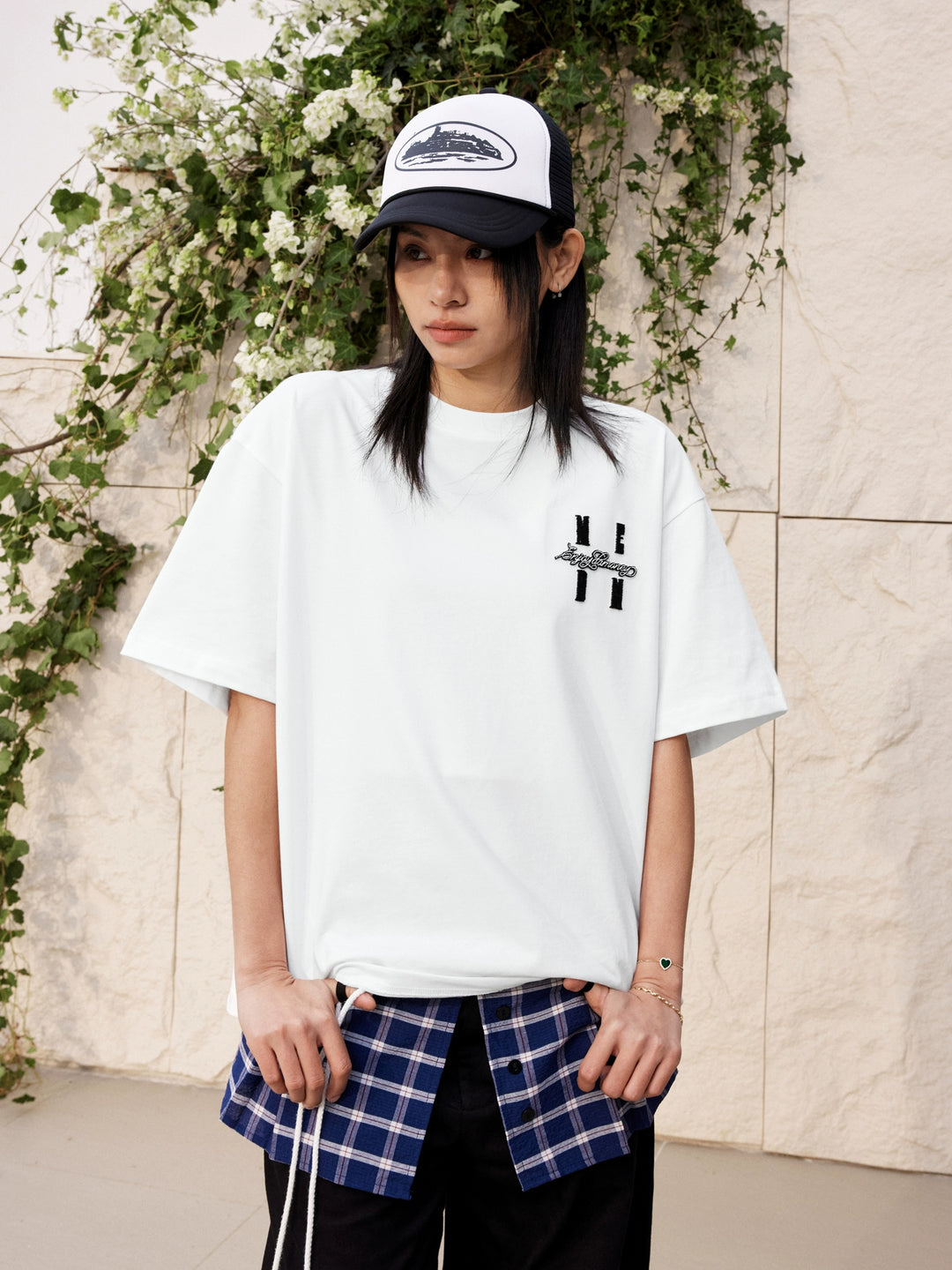 MEDM One Point 3D Fuzzy Embroidered Logo Tee | Face 3 Face