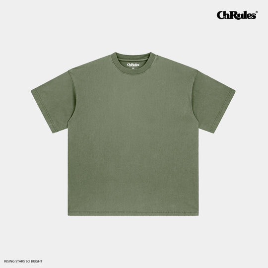 Cashrules / CHRULES Washed Old Solid Color Tee | Face 3 Face