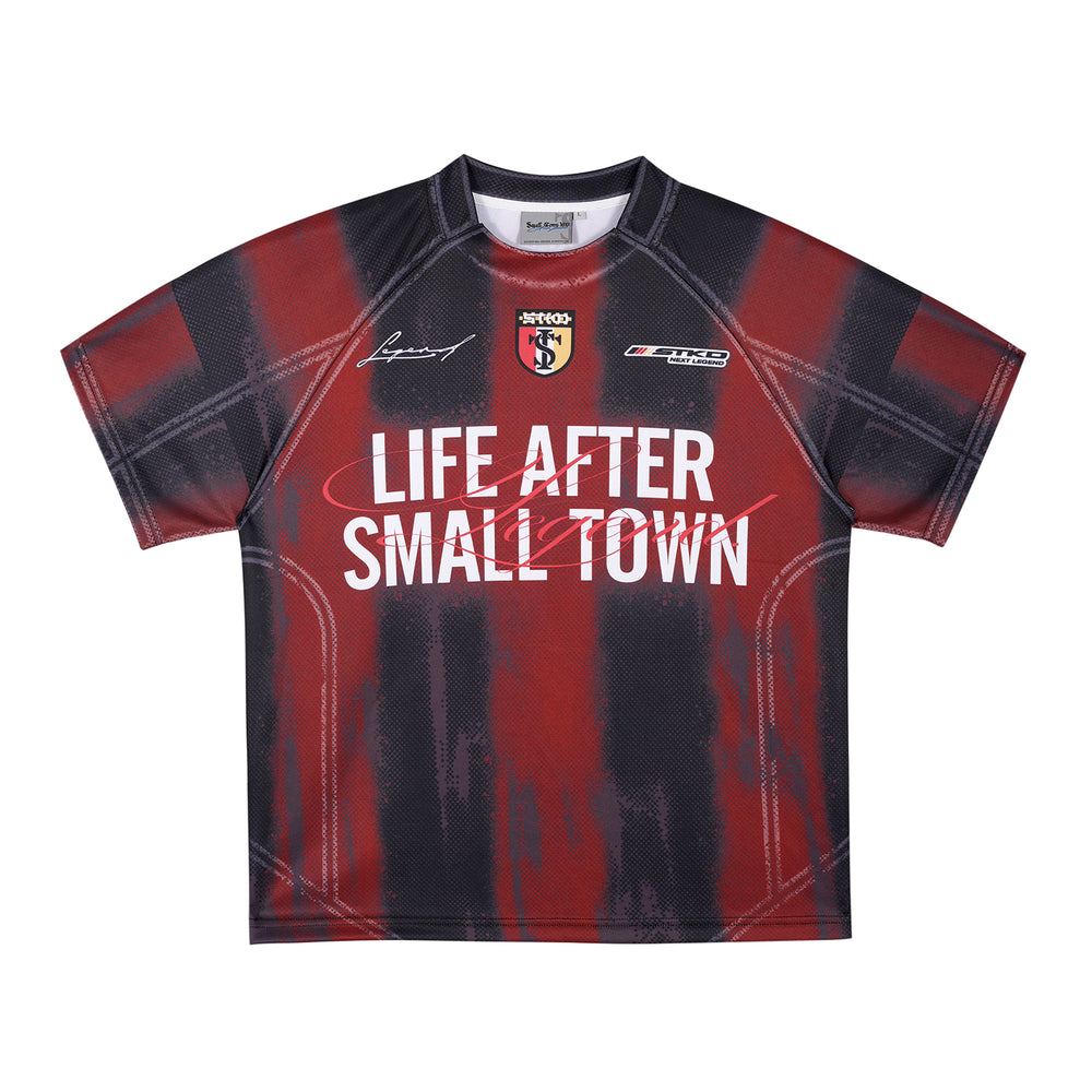 Small Town Kid Gradient Striped Soccer Jersey | Face 3 Face