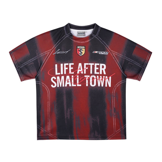 Small Town Kid Gradient Striped Soccer Jersey | Face 3 Face