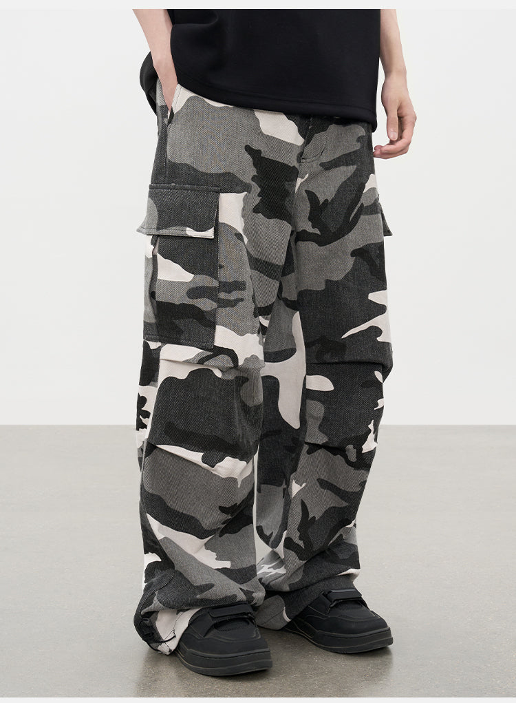 AFGK Camouflage Multi Pocket Work Cargo Pants | Face 3 Face