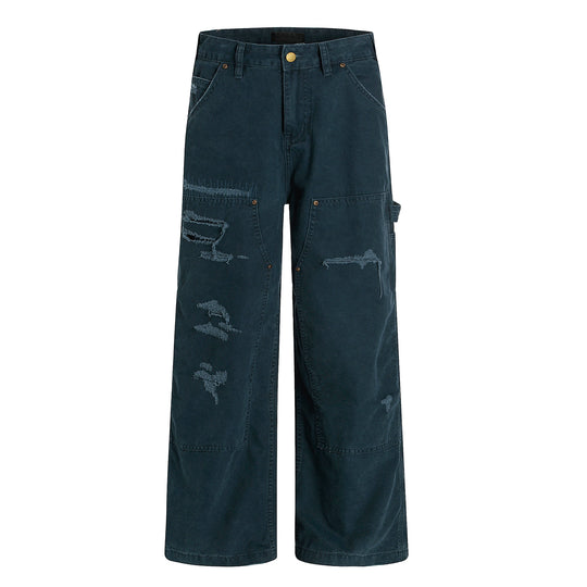 F3F Select Frayed Double Knee Work Painter Pants | Face 3 Face