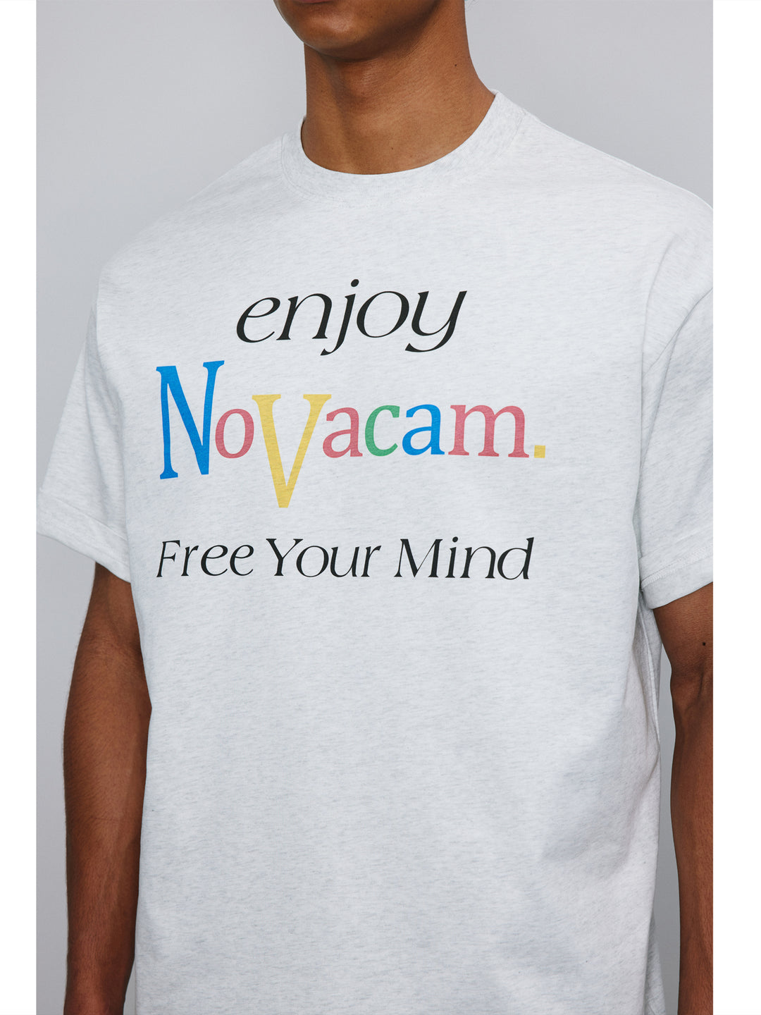 NOVACAM Enjoy Vintage Letter Print Tee | Face 3 Face