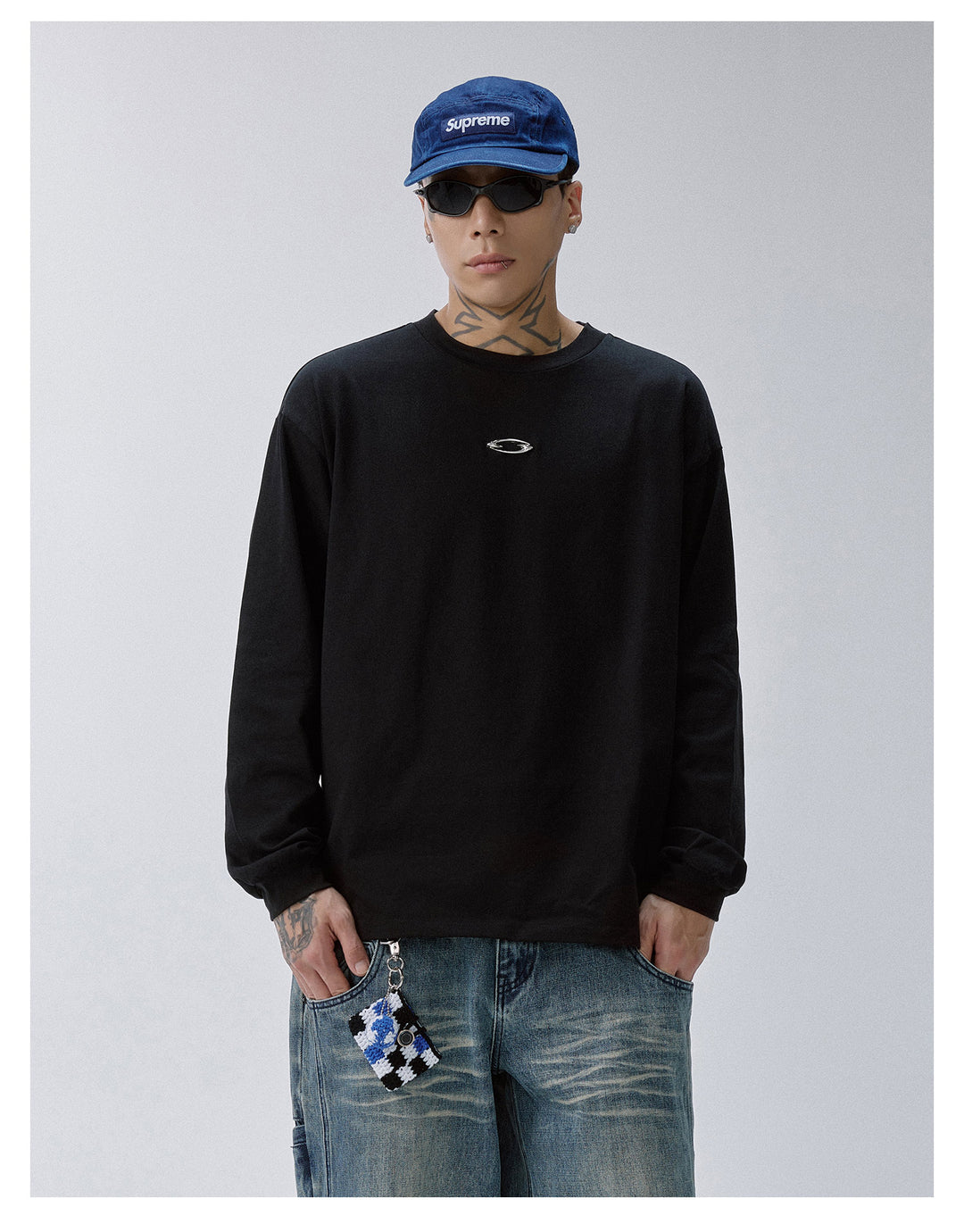 F2CE Metal Logo Basic Long Sleeve Tee | Face 3 Face