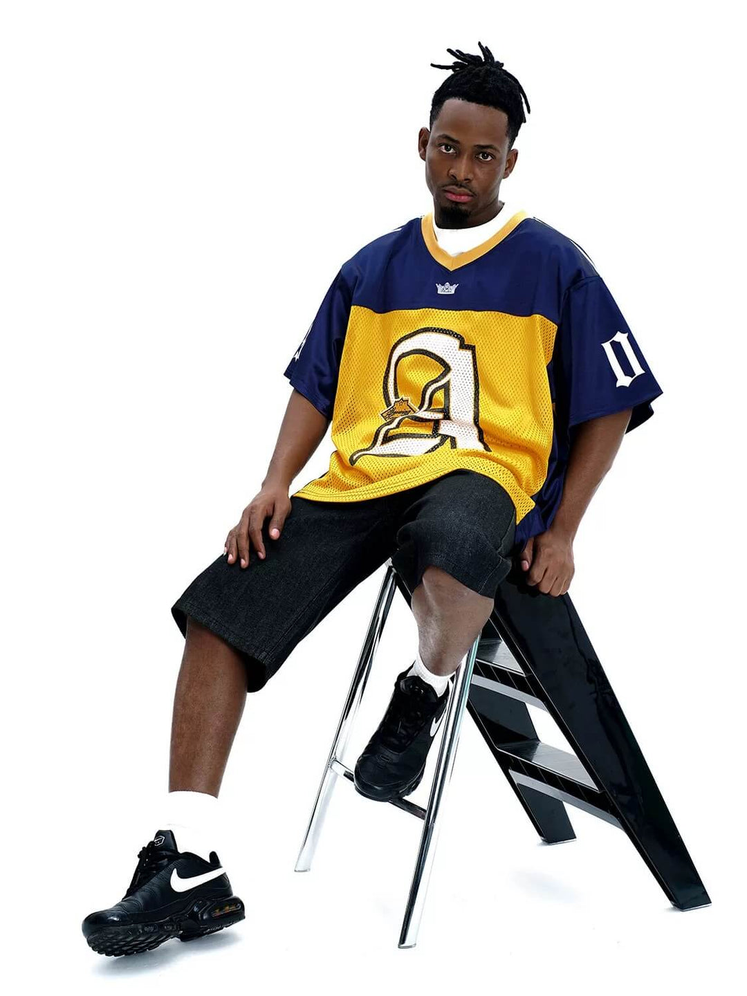 F3F Select Big Letter A Color Block Mesh Short Sleeve Jersey | Face 3 Face