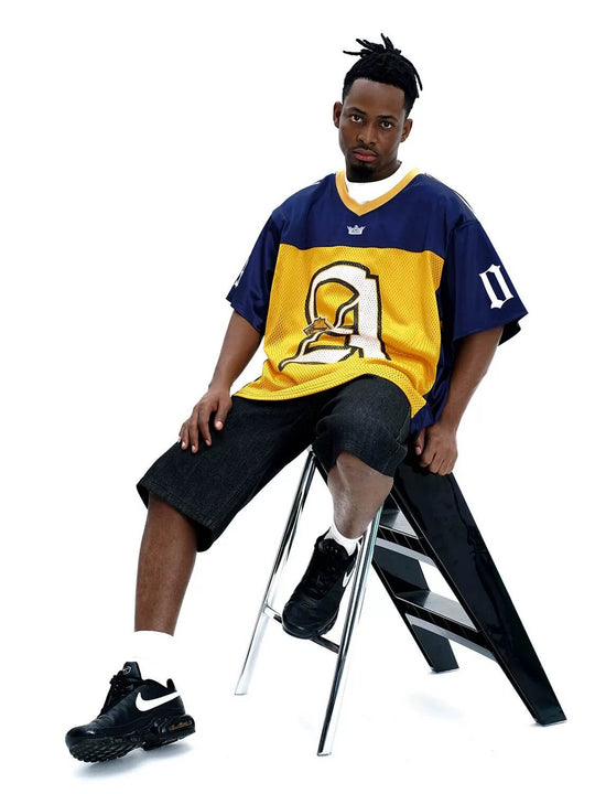 F3F Select Big Letter A Color Block Mesh Short Sleeve Jersey | Face 3 Face