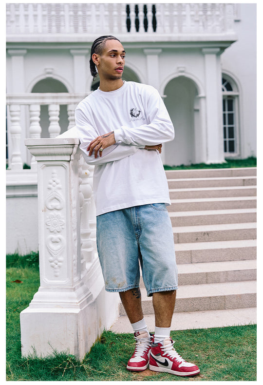 Remedy Wax Seal Handwritten Letter Print Long Sleeve Tee | Face 3 Face