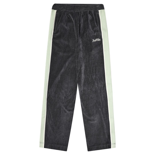 JUST VIBE Velvet Side Stripe Track Pants | Face 3 Face