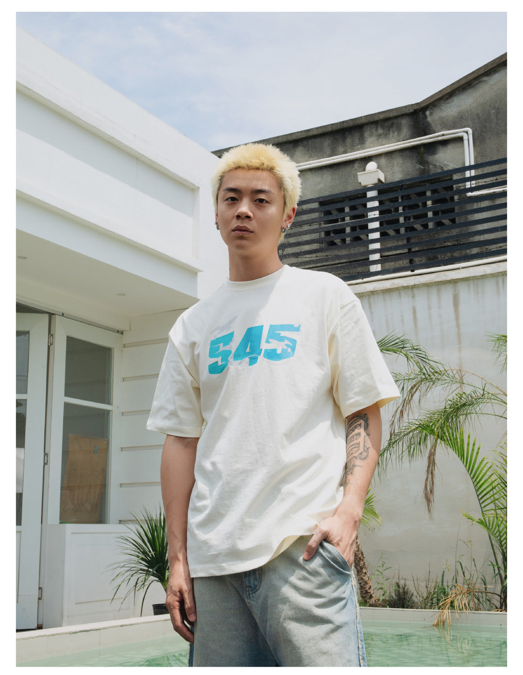 S45 Airplane Gradient Logo Tee | Face 3 Face