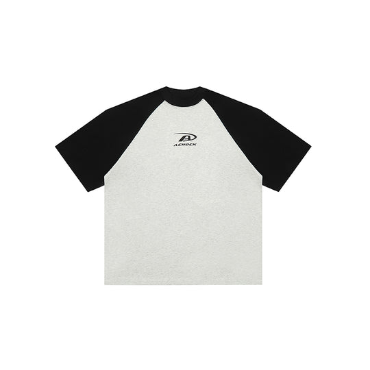Achock Basic Logo Printed Raglan Sleeve Tee