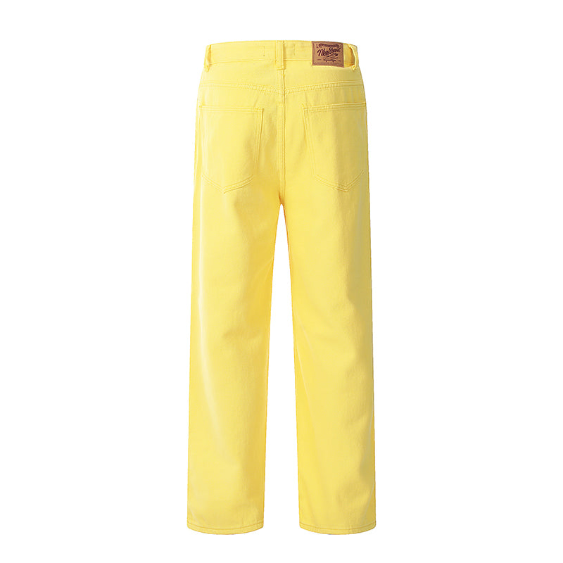 F3F Select Loose Wide Leg Color Denim Pants