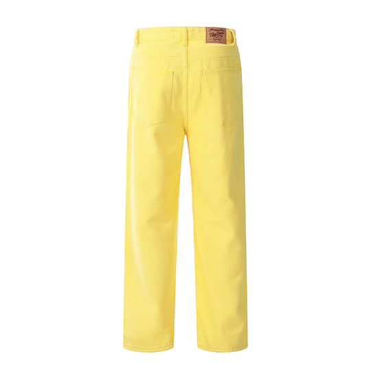 F3F Select Loose Wide Leg Color Denim Pants