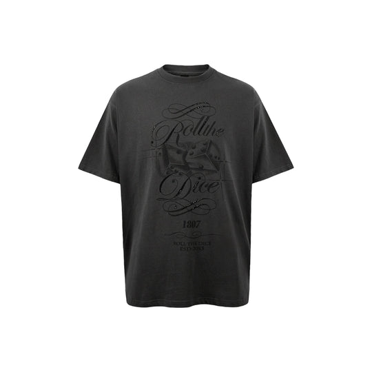 1807 Dice Flower Rhinestone Tee | Face 3 Face