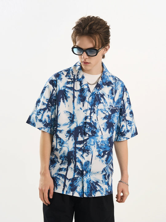 Harsh and Cruel Palm Shadow Cuban Shirt