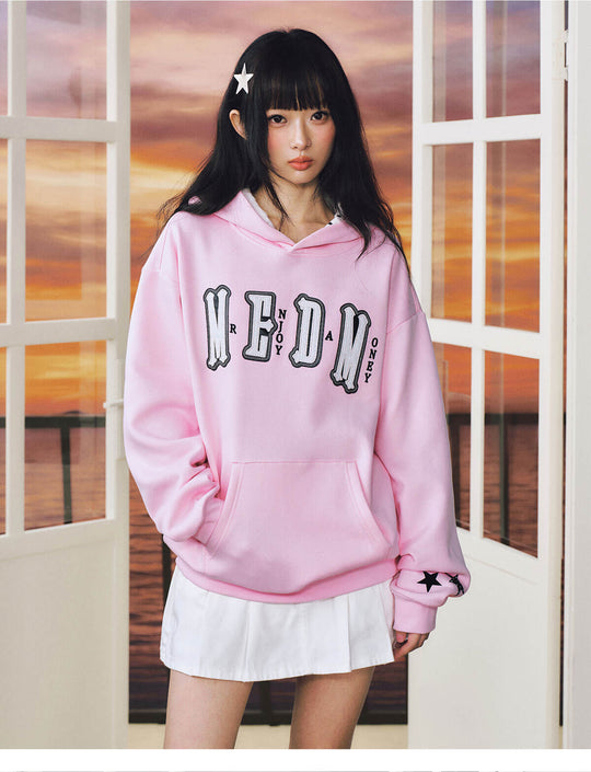 MEDM Star Hood Lining Logo Patch Hoodie | Face 3 Face