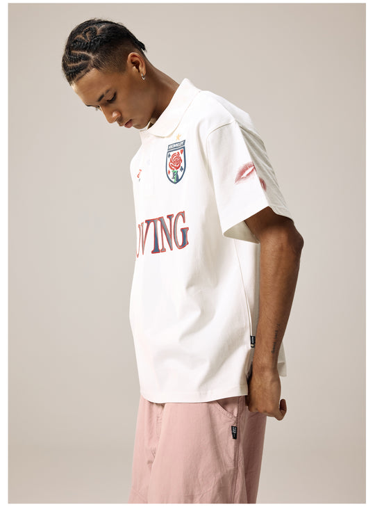 Remedy LOVING Foam Print Polo Shirt | Face 3 Face