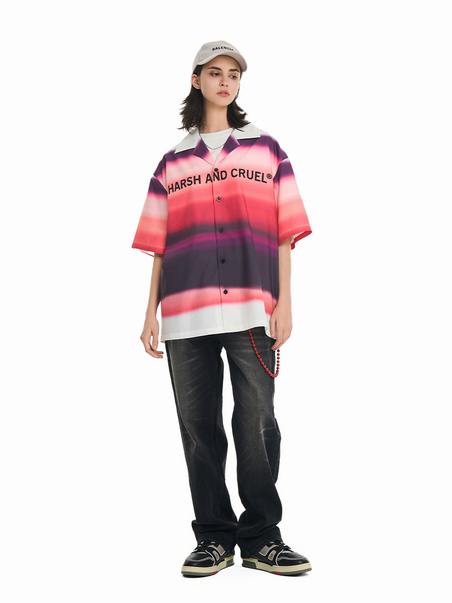 Harsh and Cruel Sunset Clouds Cuban Shirt | Face 3 Face